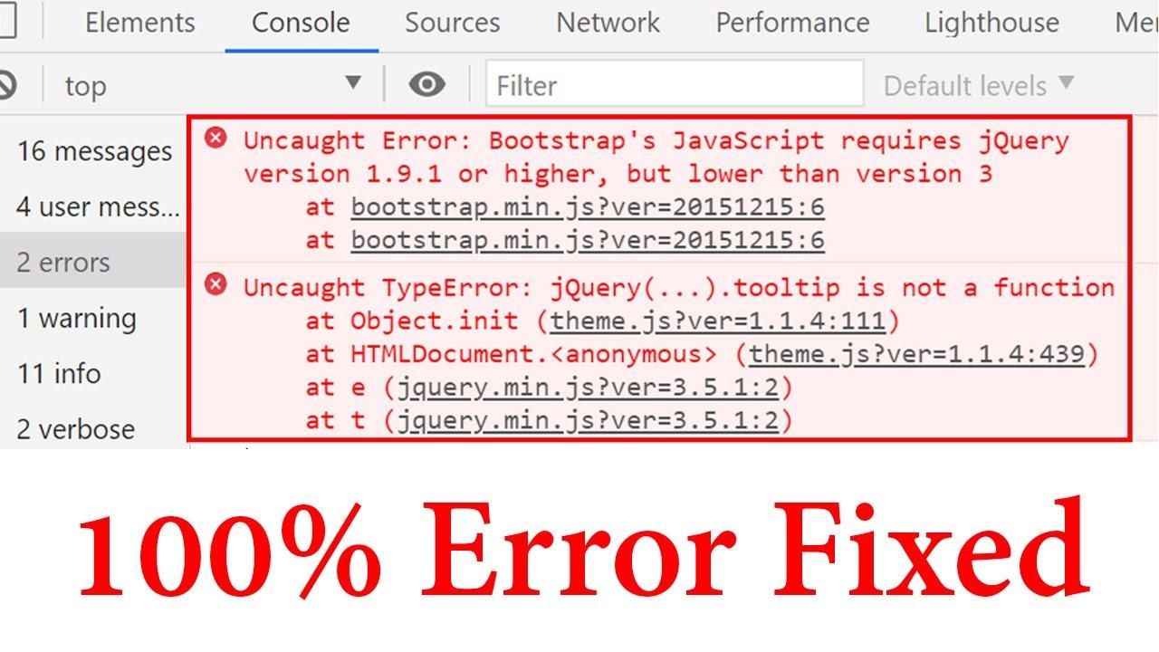 Quick Fixes to Resolve jQuery is not defined Error Instantly